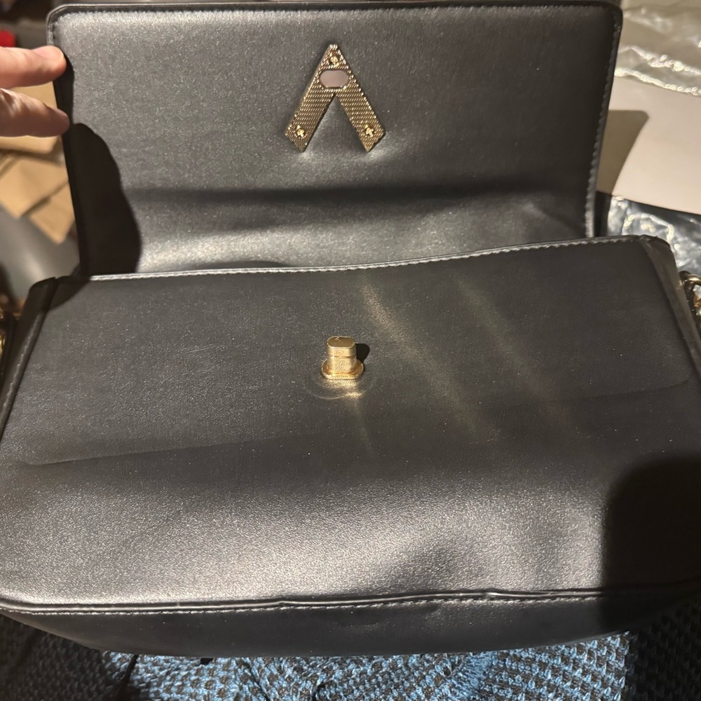 Valentino Orlandi Black Clutch with Gold Studs - Picture 2 of 4